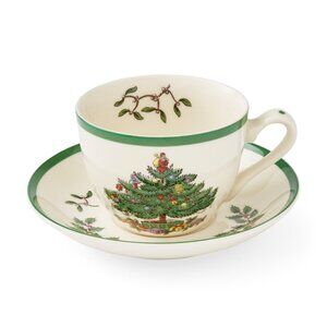 Spode Christmas Tree Teacup & Saucer - Thumbnail 5